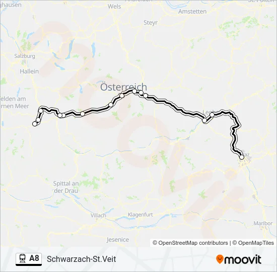 A8  Line Map