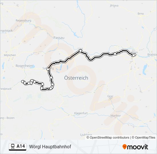 a14 Route: Schedules, Stops & Maps - Wörgl Hauptbahnhof (Updated)