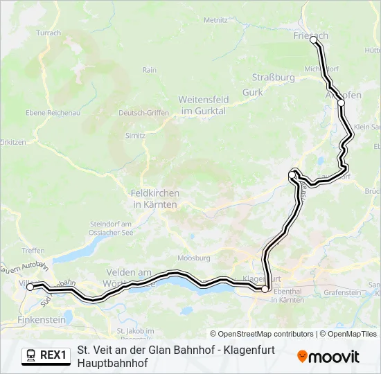 REX1  Line Map