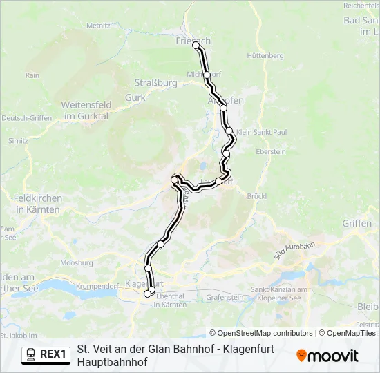 REX1  Line Map