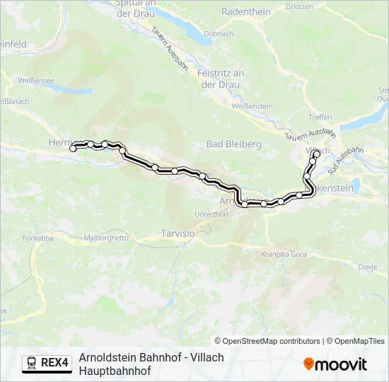 REX4  Line Map