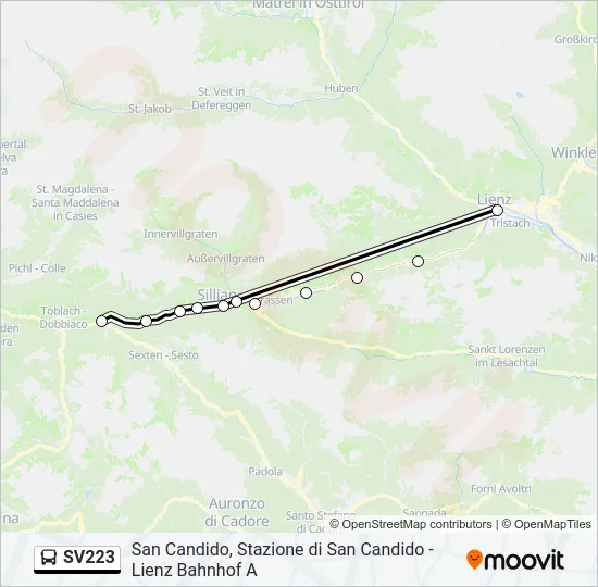 SV223  Line Map