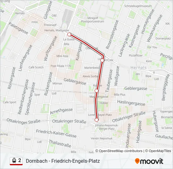 2 Light Rail Line Map