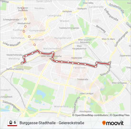 6 Light Rail Line Map