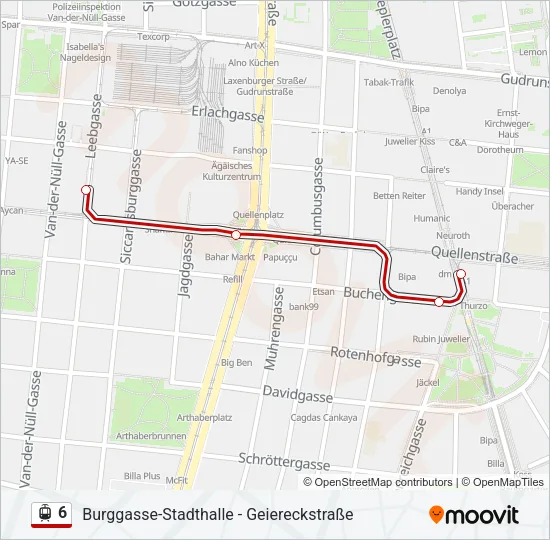 6 Light Rail Line Map