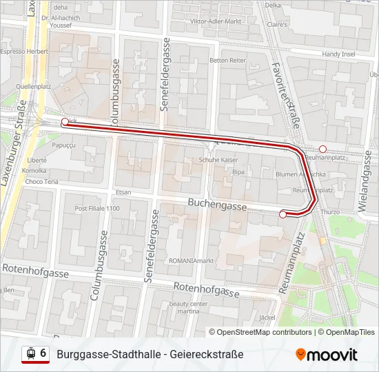 6 Light Rail Line Map