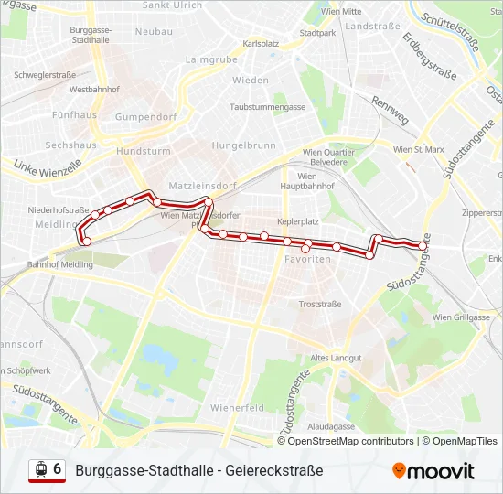 6 Light Rail Line Map
