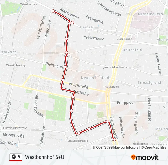 9 Light Rail Line Map