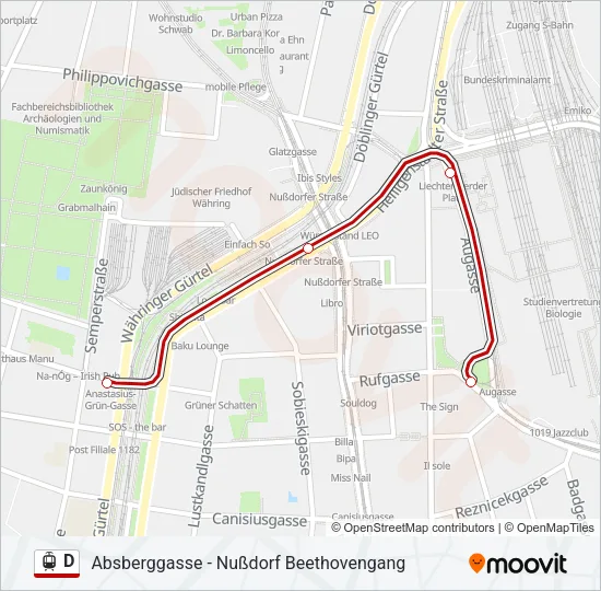 D Light Rail Line Map