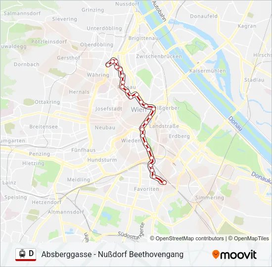 D Light Rail Line Map