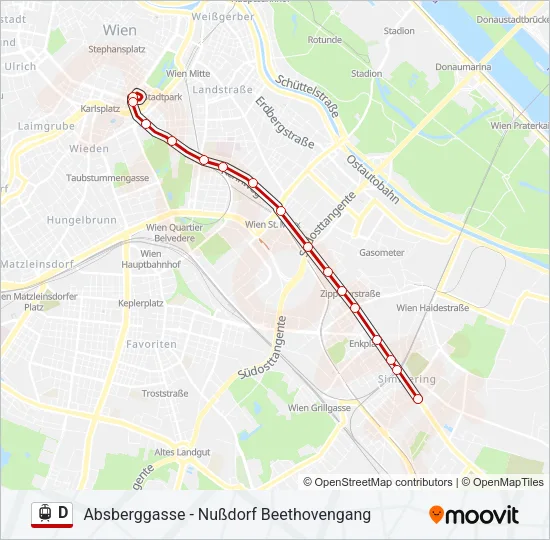 D Light Rail Line Map
