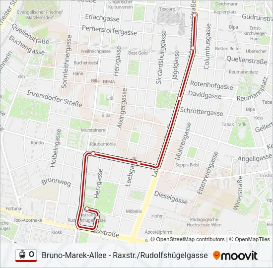 O Light Rail Line Map