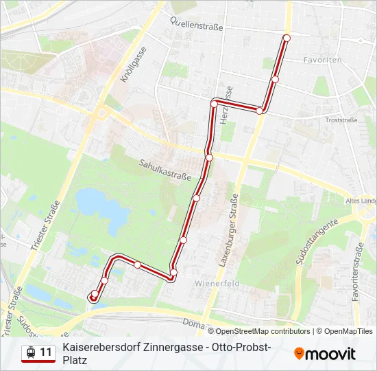 11 Light Rail Line Map