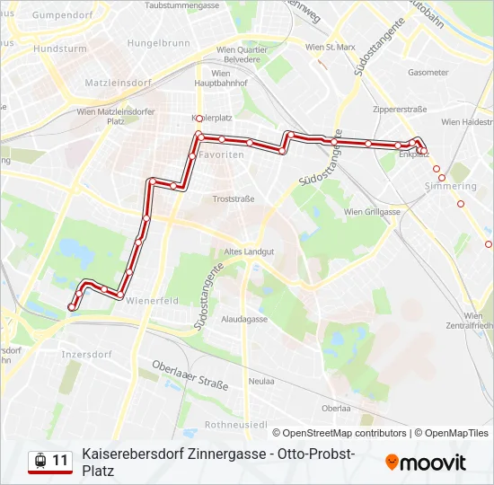 11 Light Rail Line Map