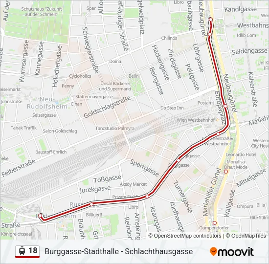 18 Light Rail Line Map