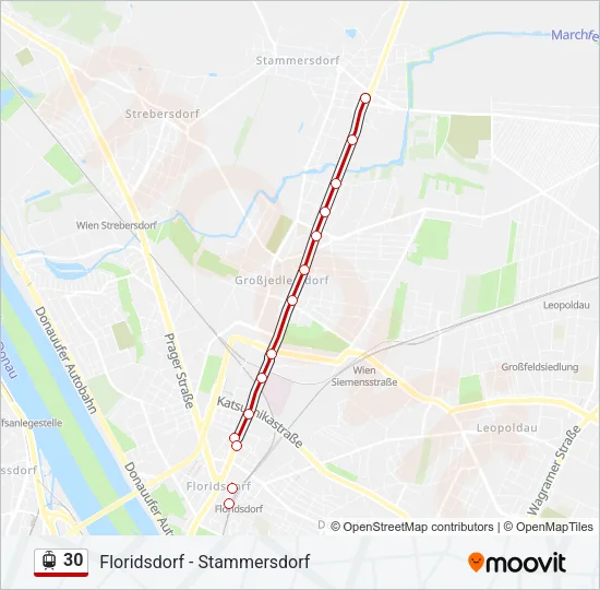 30 Light Rail Line Map
