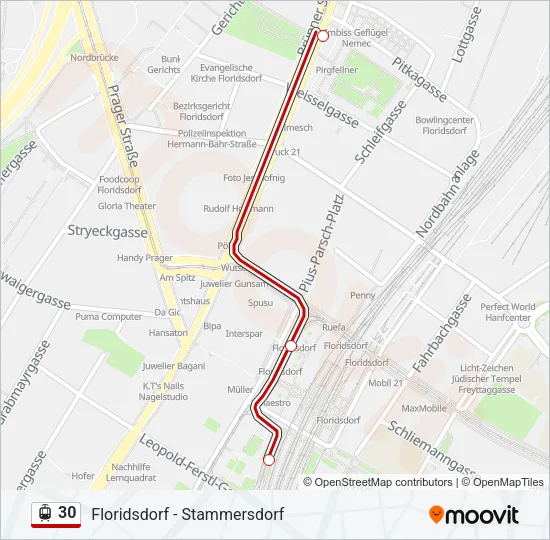 30 Light Rail Line Map