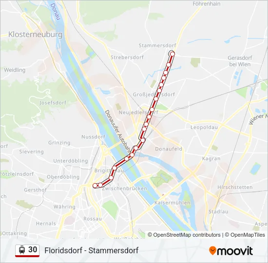 30 Light Rail Line Map