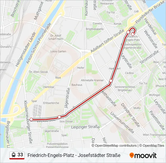 33 Light Rail Line Map