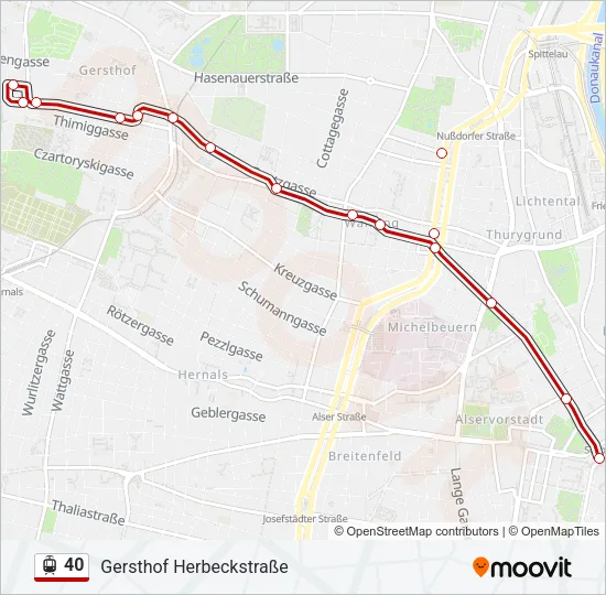 40 Light Rail Line Map