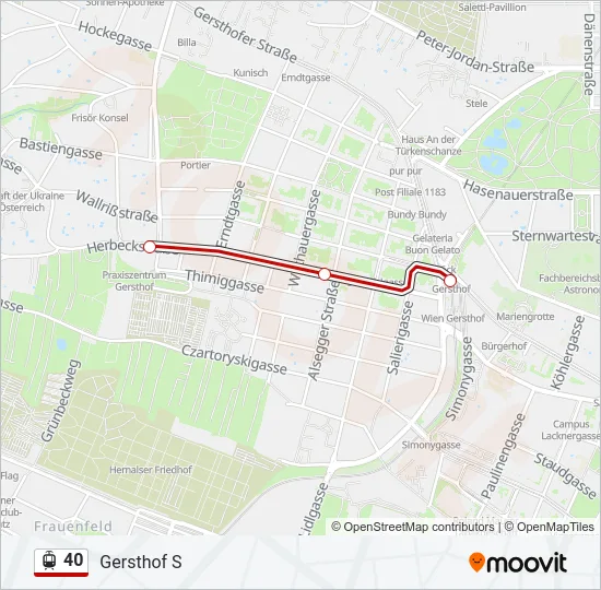 40 Light Rail Line Map