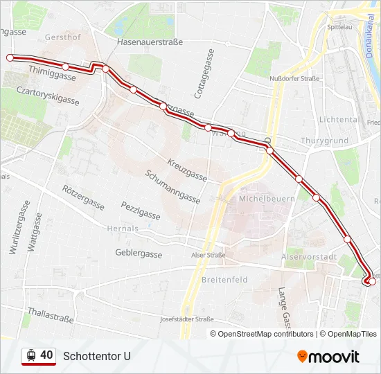 40 Light Rail Line Map