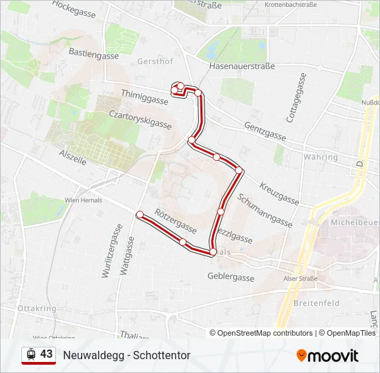 43 Light Rail Line Map