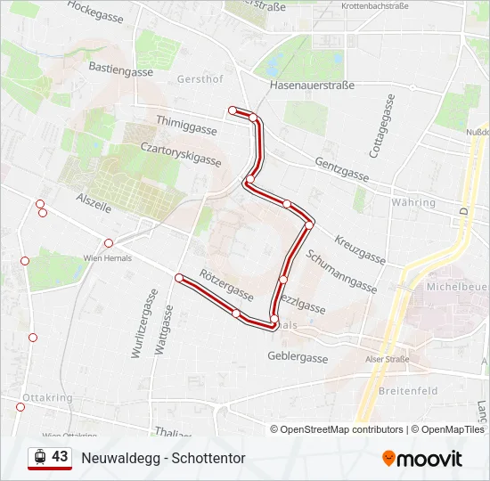 43 Light Rail Line Map