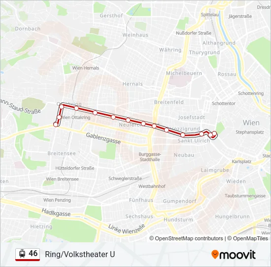 46 Light Rail Line Map