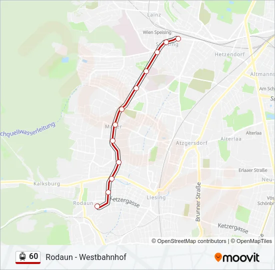 60 Light Rail Line Map