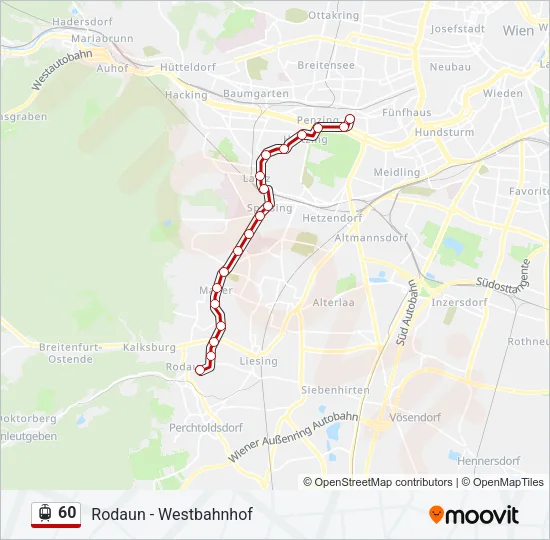 60 Light Rail Line Map