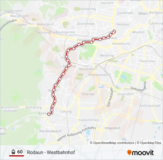 60 Light Rail Line Map