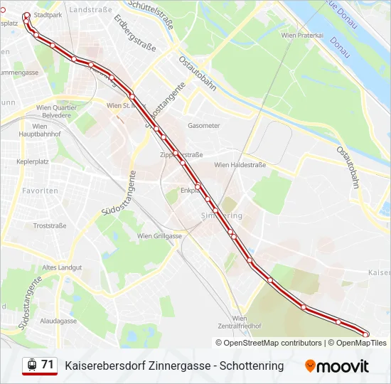 71 Light Rail Line Map
