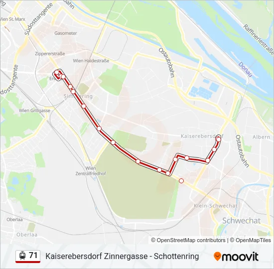 71 Light Rail Line Map