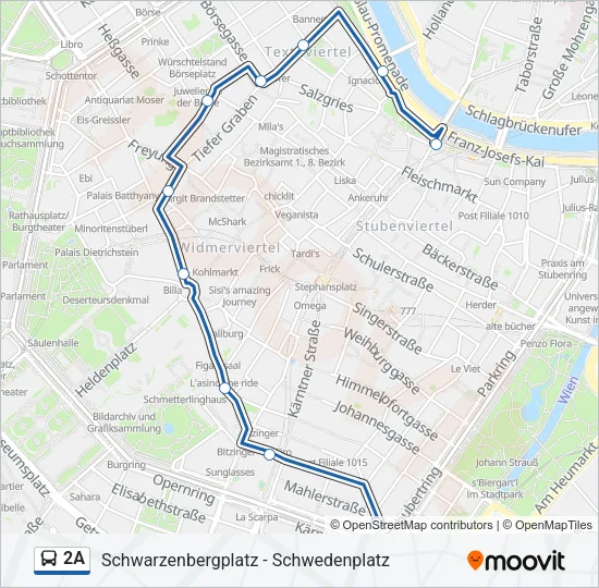 2A Bus Line Map