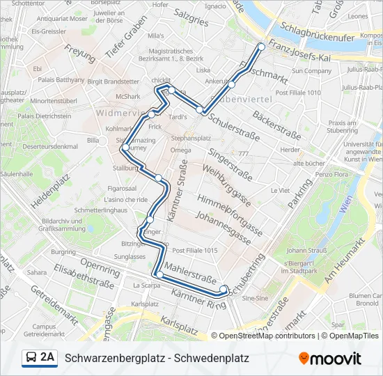 2A Bus Line Map