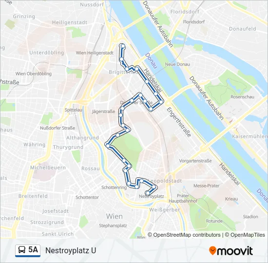 5A Bus Line Map
