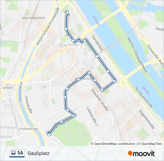 5A Bus Line Map