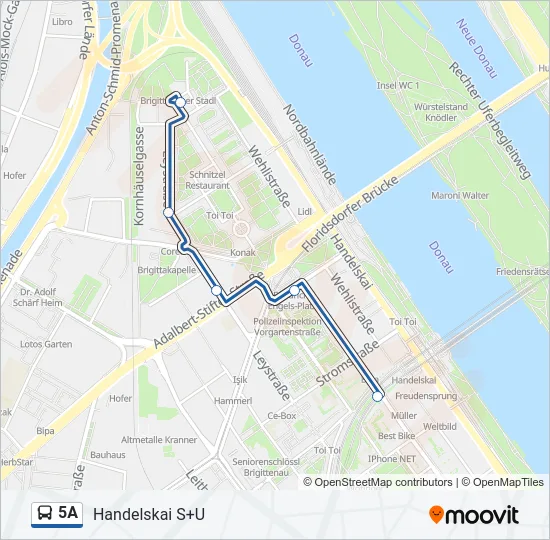 5A Bus Line Map