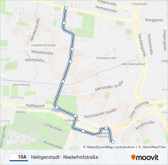 10A bus Line Map