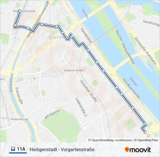 11A Bus Line Map