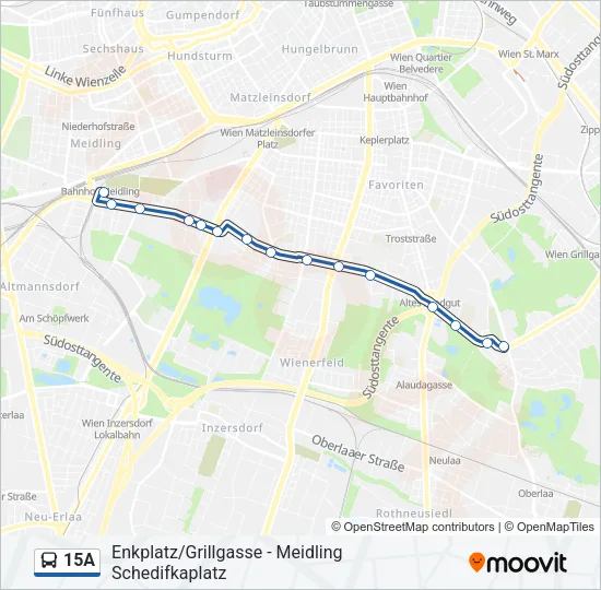 15A Bus Line Map