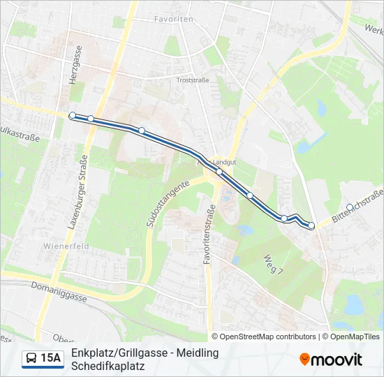 15A Bus Line Map