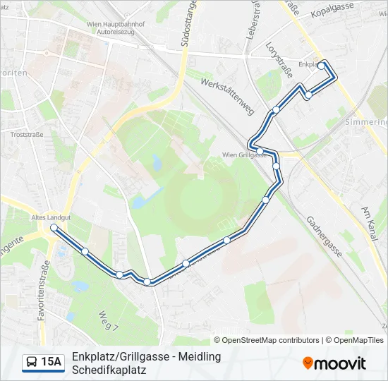 15A Bus Line Map