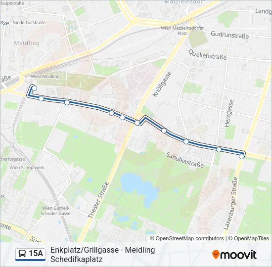 15A Bus Line Map
