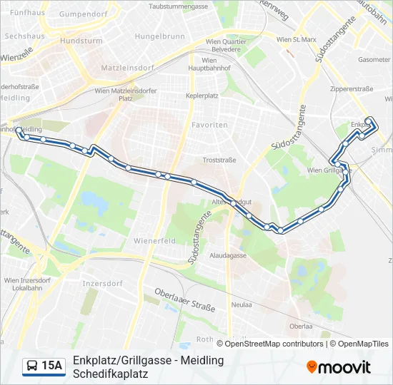 15A Bus Line Map