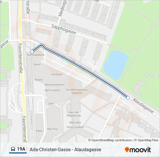 19A Bus Line Map