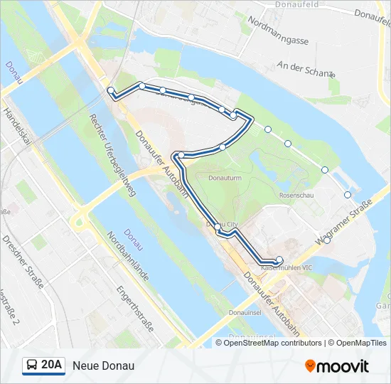 20A Bus Line Map