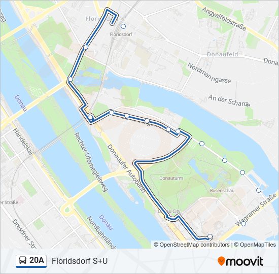 20a Route Schedules Stops Maps Floridsdorf S U Updated 