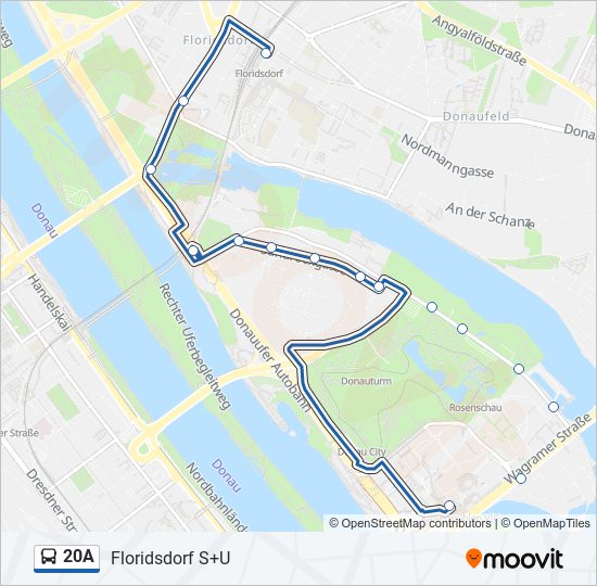 20A bus Line Map